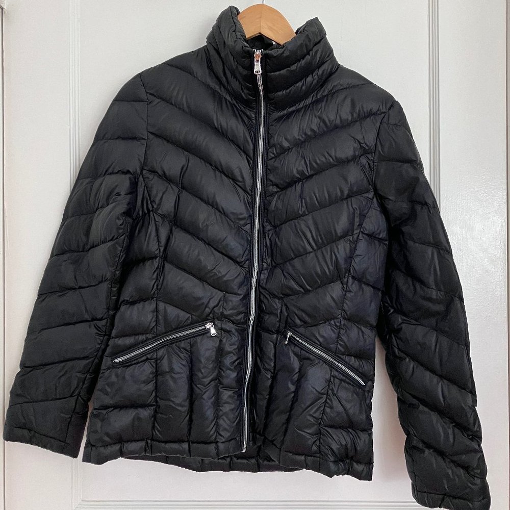 Kenneth Cole REACTION Women's Black Down Lightweight Jacket - Small